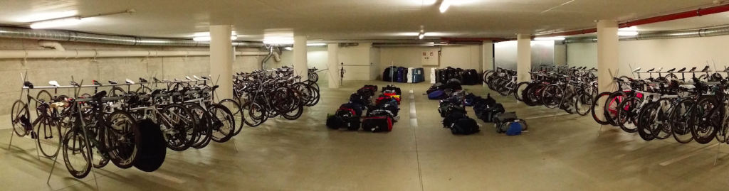 Bikes racked and ready to load