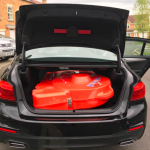 BMW with bike box