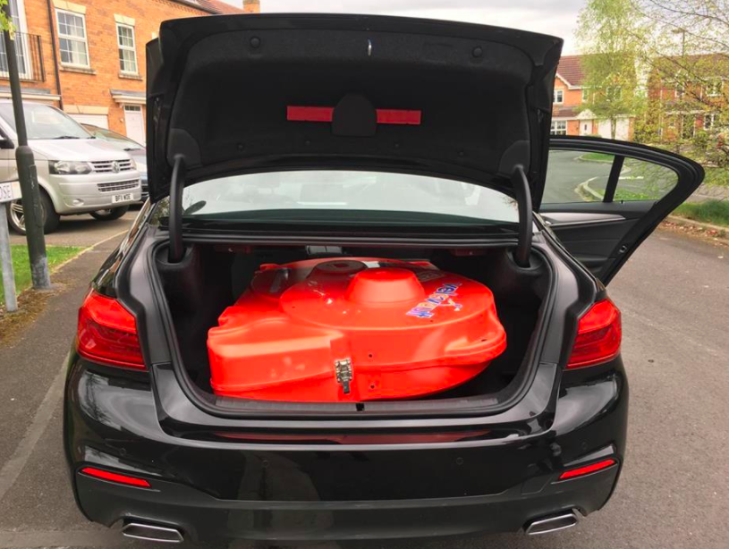 vw touran bike inside
