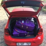 2 bike boxes in VW Polo